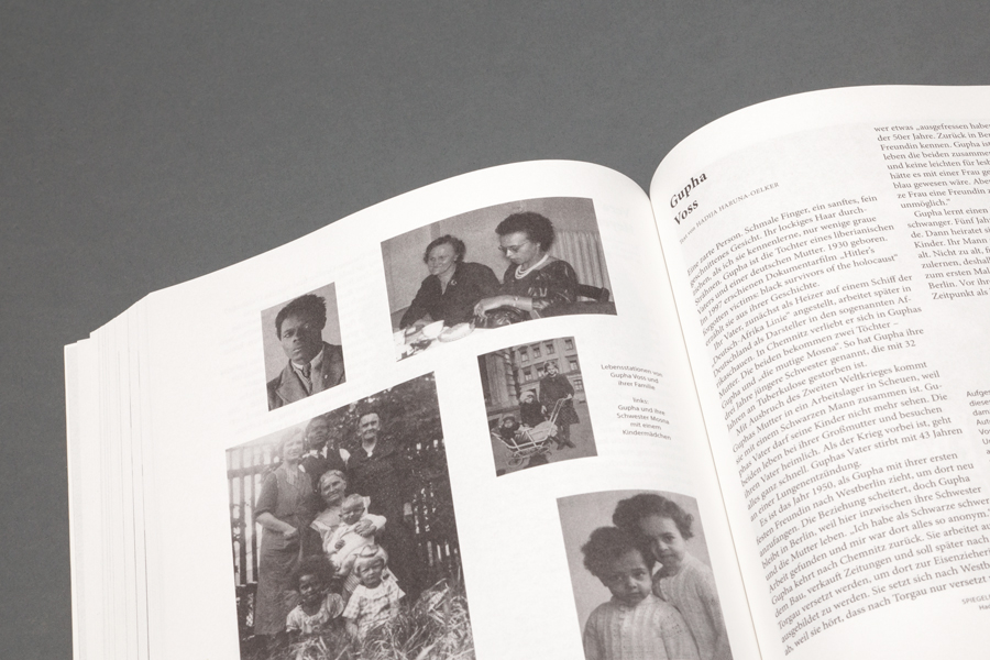Spiegeblicke, Perspektiven Schwarzer Bewegung, layout spreads, details